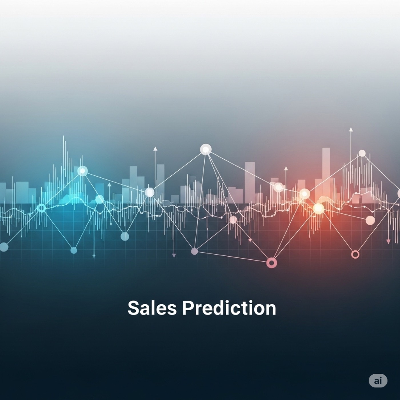 Series de venta proyectadas sobre una malla de datos
